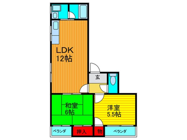 マンションアスカの物件間取画像